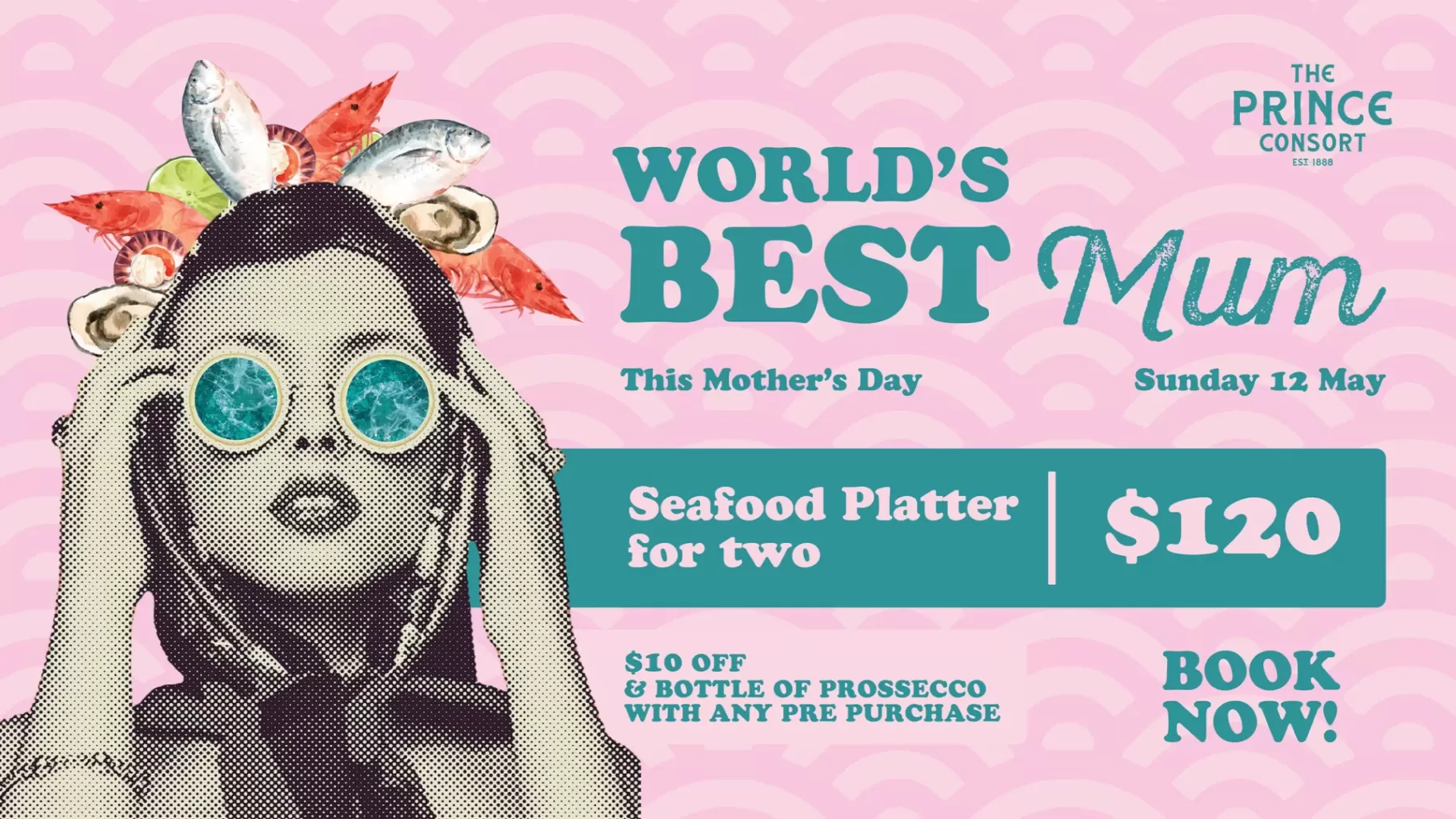 Mother's Day Seafood Platter for 2 at The Prince Consort