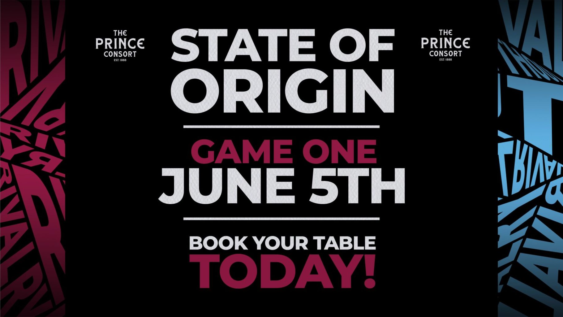 Get Your Tickets to State of Origin Game One | Whats on at The Prince Consort