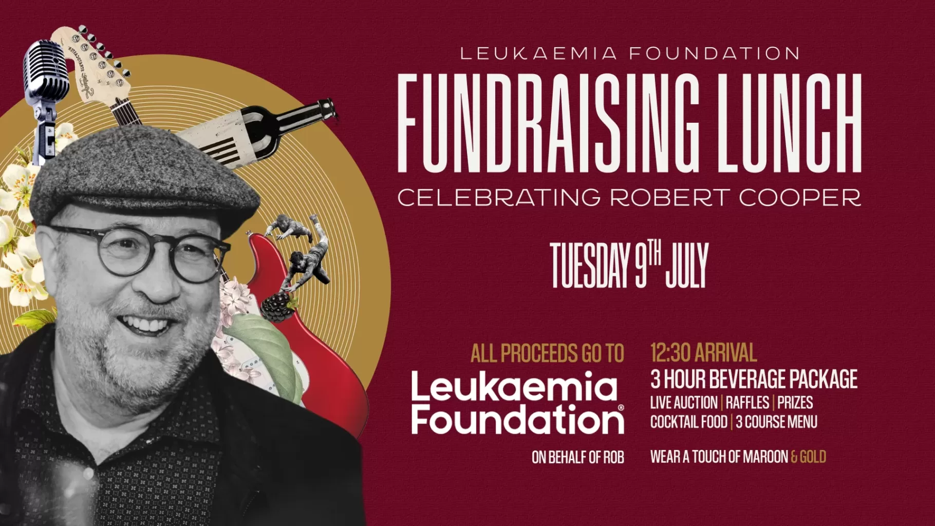Leukaemia Foundation Fundraiser Lunch – Robert Cooper | Events at The Prince Consort