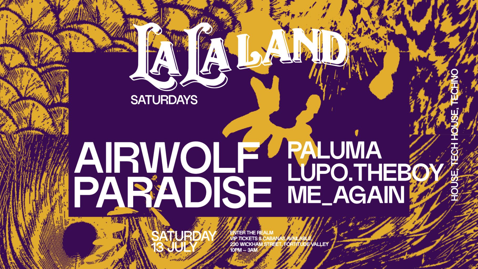 La La Land Saturdays ft. Airwolf Paradise | Events at The Prince Consort