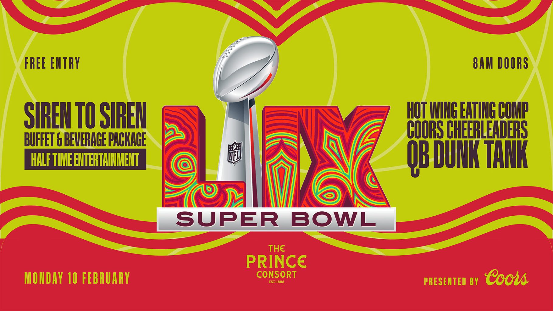 Super Bowl 59 | Events at The Prince Consort